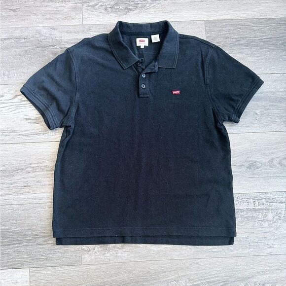 Levi's Classic Black Polo Shirt - Picture 1 of 3